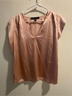 White House Black Market | Silky V-Neck Blouse | Medium